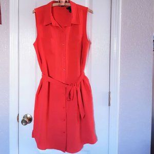 Adrienne Vittadini Red Shirt Dress